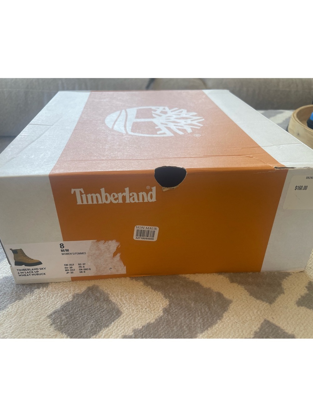 NWT Timberland Sky Wheat Nubuck Boots - Picture 4 of 4